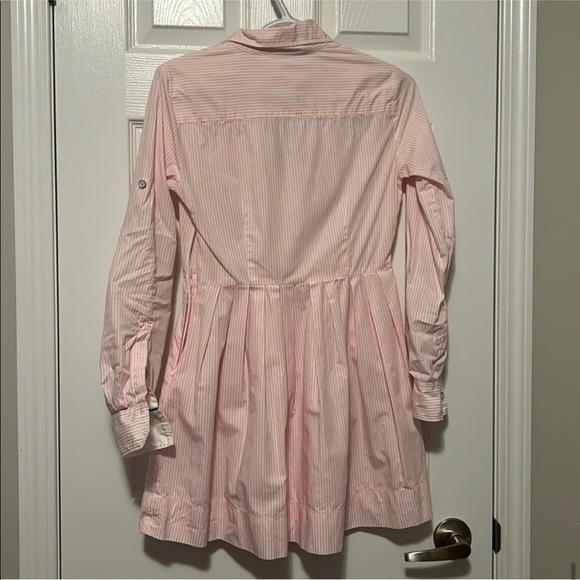 Brooks Brothers Red Label pink pinstripe Oxford shirt dress - Picture 7 of 8